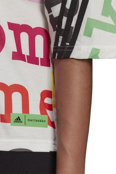 Dámské triko s barevným potiskem Adidas MMK Tee W H67090