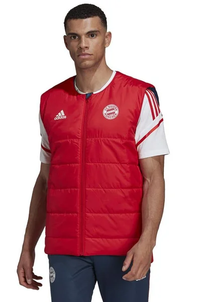 Tmavě modrá pánská vesta Adidas Bayern Pad Vest M HG1132