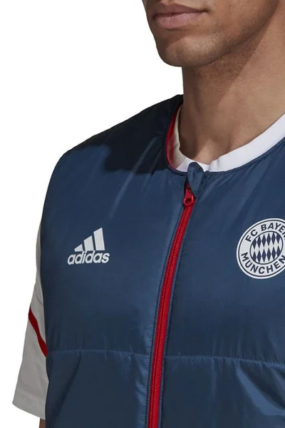 Tmavě modrá pánská vesta Adidas Bayern Pad Vest M HG1132