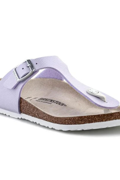 Nepřekonatelné dětské žabky Birkenstock Gizeh Shiny Purple