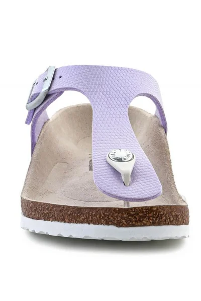 Nepřekonatelné dětské žabky Birkenstock Gizeh Shiny Purple