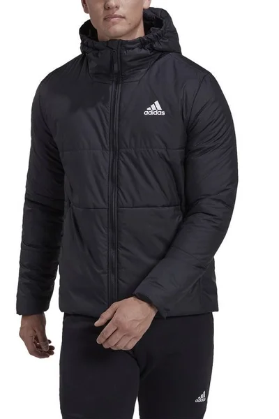 Adidas EcoWarm pánská zateplená bunda s kapucí černá