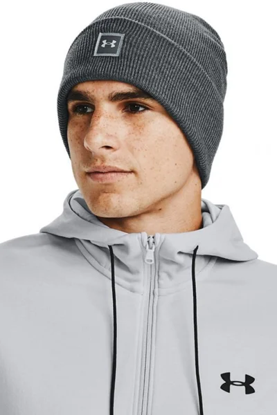 Šedá čepice Under Armour Truckstop Beanie – otočná manžeta