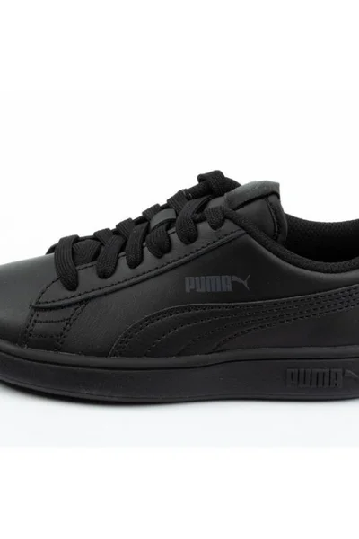 Černé dětské boty Puma Smash V2 Jr 365324 01