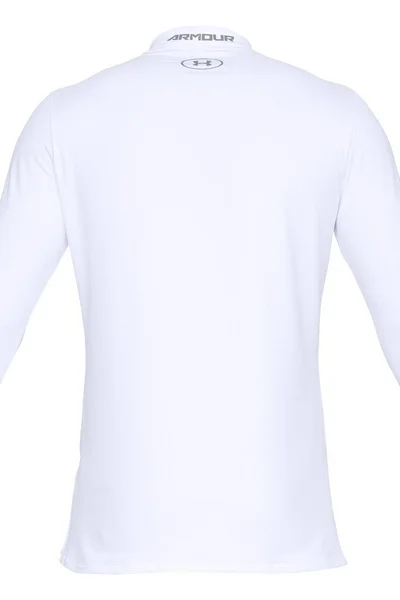 Pánské triko s dlouhým rukávem Armour Mock Fitted FW20 - Under Armour bílá