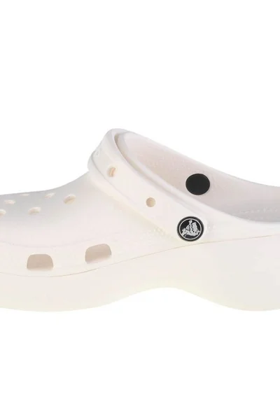 Trekové Dámské Žabky Crocs Classic Platform Clog Bílé