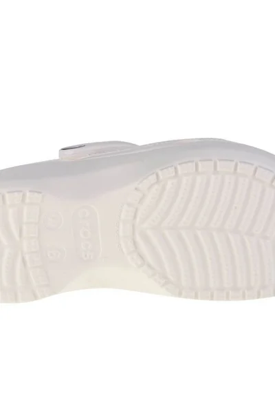 Trekové Dámské Žabky Crocs Classic Platform Clog Bílé