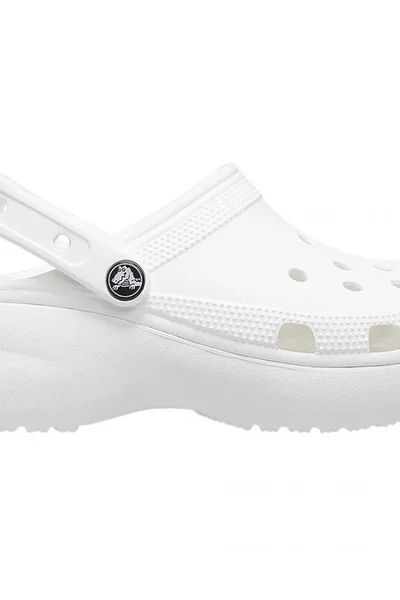 Trekové Dámské Žabky Crocs Classic Platform Clog Bílé