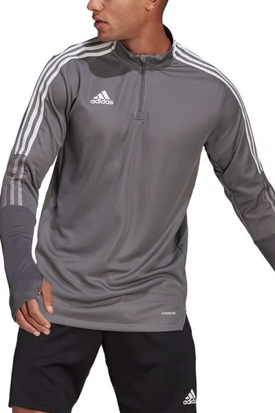 Pánský tréninkový top šedý Adidas Tiro 21 Training Top M GH7301