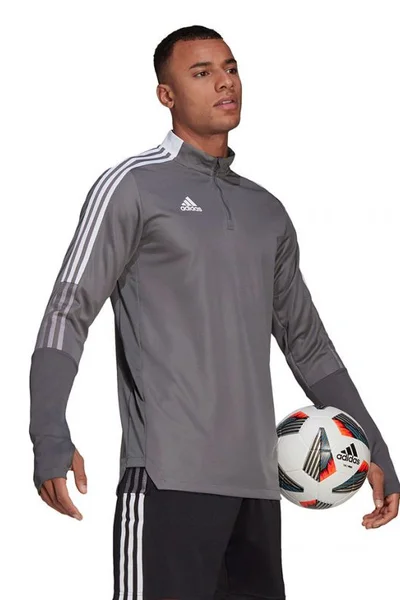 Pánský tréninkový top šedý Adidas Tiro 21 Training Top M GH7301