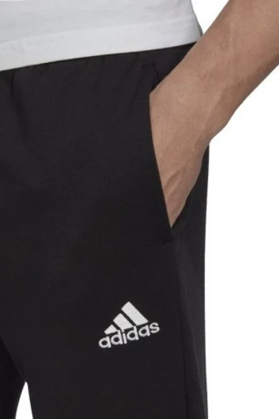 ADIDAS Feelcozy Pánské Sportovní Kalhoty Černé