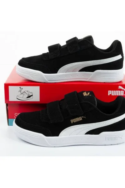 Černé dětské tenisky Puma Caracal Jr 370991 01