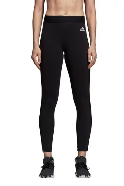 Černé dámské tréninkové kalhoty Adidas Essentials 3-Stripes W DI0115