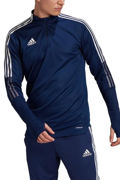 Modrá pánská mikina Adidas Tiro 21 Training Top M GE5426