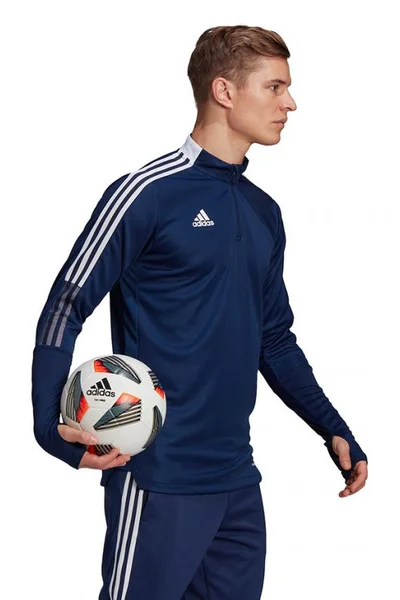 Modrá pánská mikina Adidas Tiro 21 Training Top M GE5426