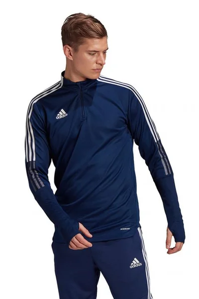 Modrá pánská mikina Adidas Tiro 21 Training Top M GE5426