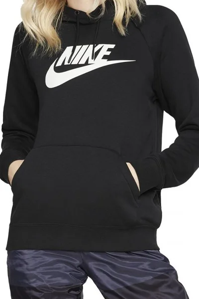 Černá dámská mikina Nike Essential s kapucí