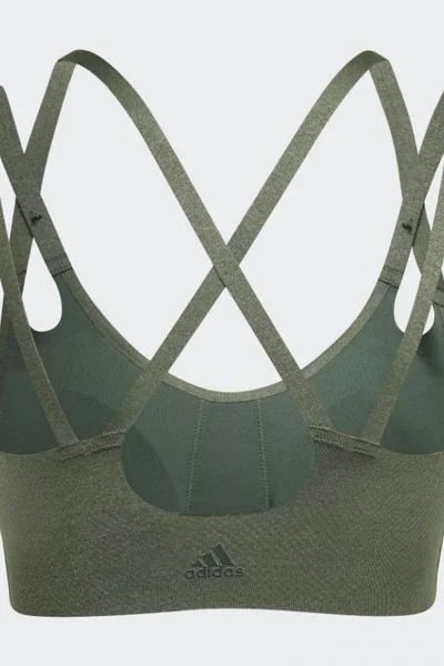 Dámská podprsenka Yoga Luxe Studio Light-Support Fire Bra  ADIDAS