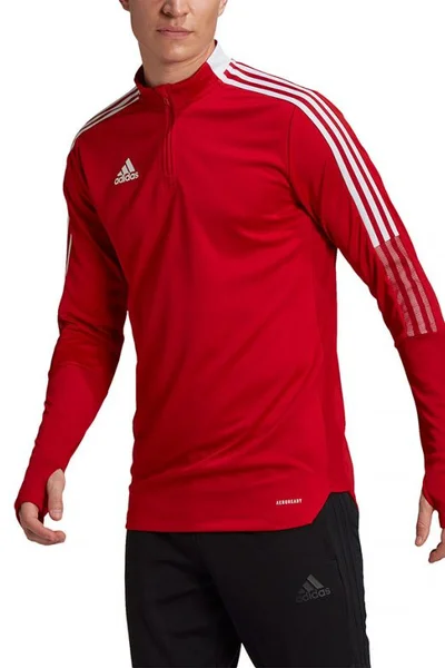 Červená fotbalová mikina Adidas Tiro 21 M GH7303