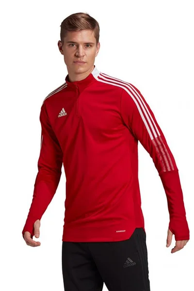 Červená fotbalová mikina Adidas Tiro 21 M GH7303