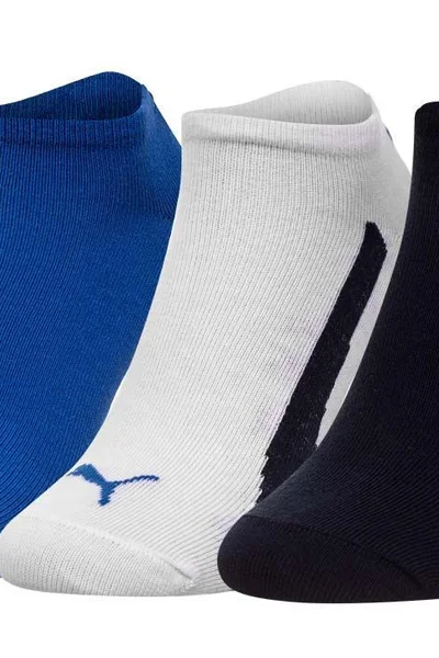 Puma Sportovní Ponožky 3Pack - Černo-Modro-Bílé