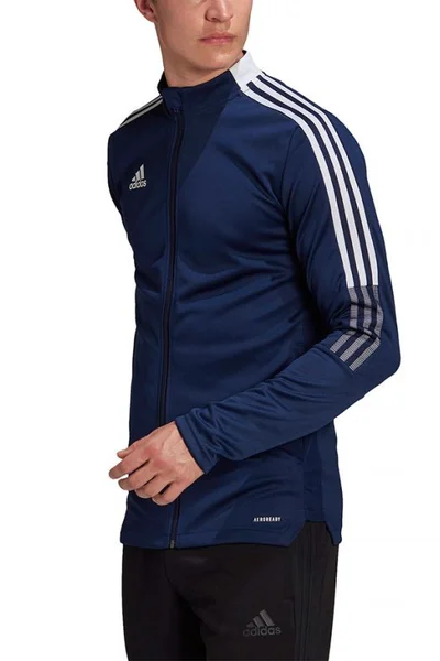 Pánská tmavě modrá fotbalová mikina Adidas Tiro 21 Track M GH4474