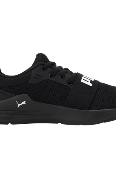 Sportovní dětské boty Puma Airflow Jr black s logem