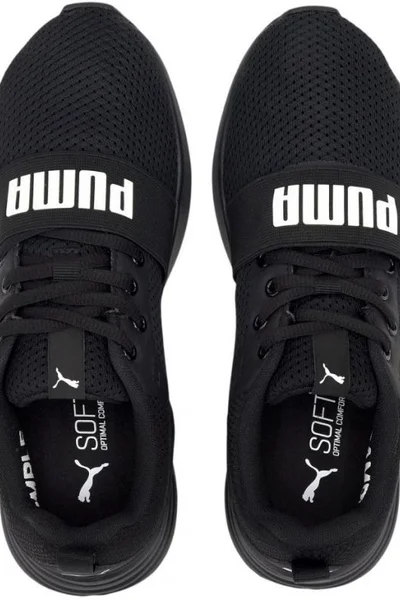 Sportovní dětské boty Puma Airflow Jr black s logem