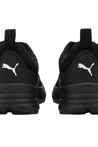 Sportovní dětské boty Puma Airflow Jr black s logem