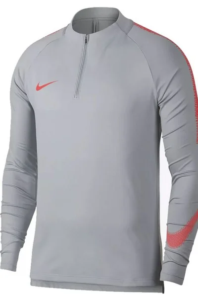 Šedé pánské funkční tričko Nike NK Dry SQD Dril Top 18 M 894631-016