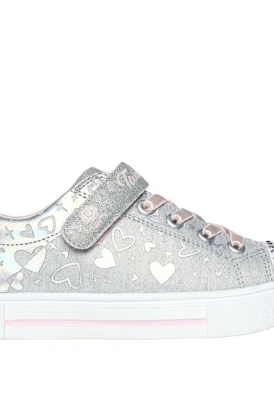 Svítící dětské boty Skechers Heather Charms na suchý zip