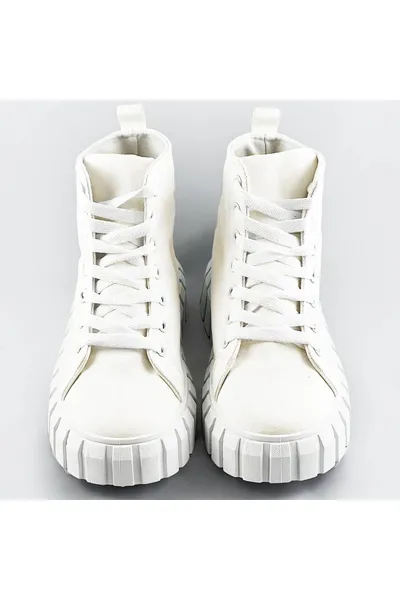 Bílé šněrovací boty VIA GIULIA
