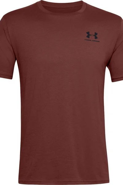 Under Armour Pánské Funkční Tričko Khaki-Tmavě Zelené