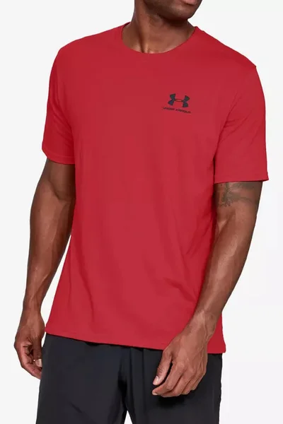 Under Armour Pánské Funkční Tričko Khaki-Tmavě Zelené