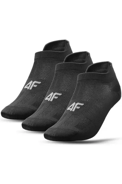 Černé dámské kotníkové ponožky 4F W H4L21 SOD006 20S+20S