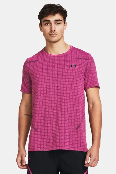 Under Armour pánské růžové funkční tričko M