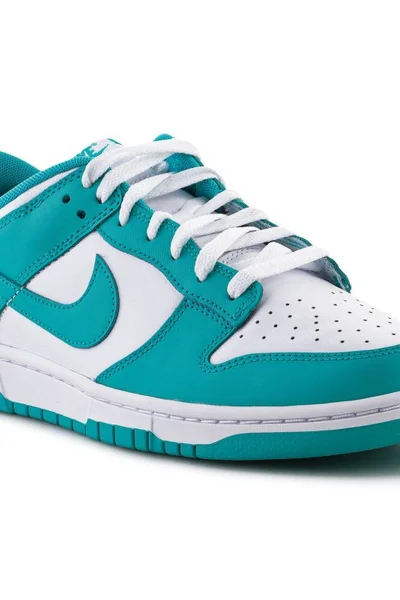 Pánské tyrkysovo-bílé Nike Dunk Low Retro boty