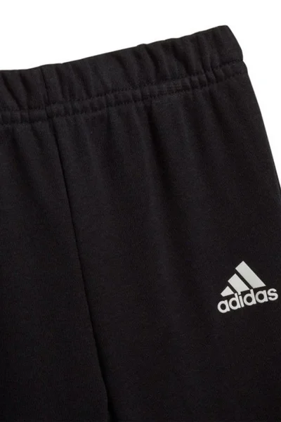 Adidas dětská tepláková souprava černá s potiskem