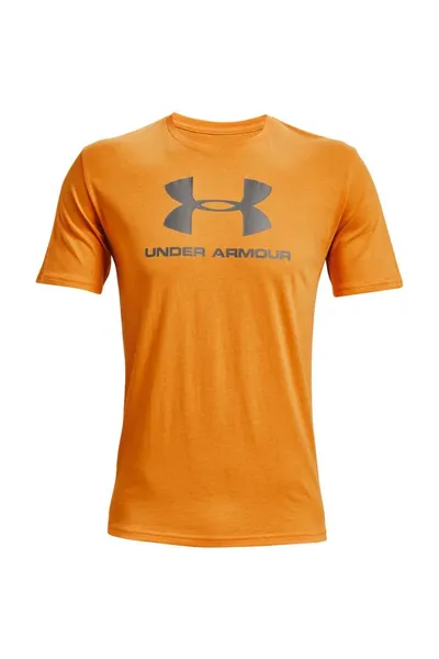 Oranžové pánské tričko Under Armour Sportstyle Logo SS M 1329590-755