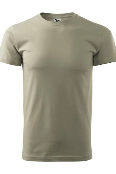 Pánské tričko světle khaki s krátkým rukávem Malfini