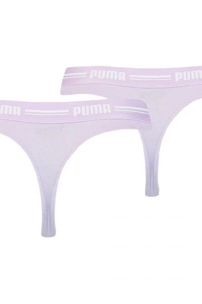 Fialová dámská tanga Puma String 2P Pack W 907854 07