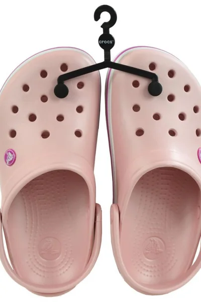 Růžové dámské nazouváky Crocs Crocband 11016 6MB