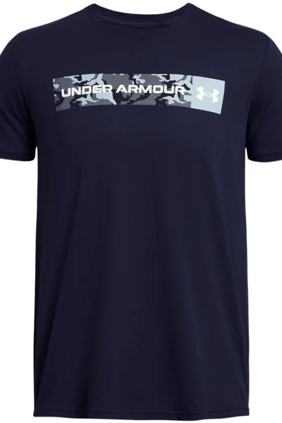 Under Armour pánské tričko Camo Chest Stripe tmavě modré