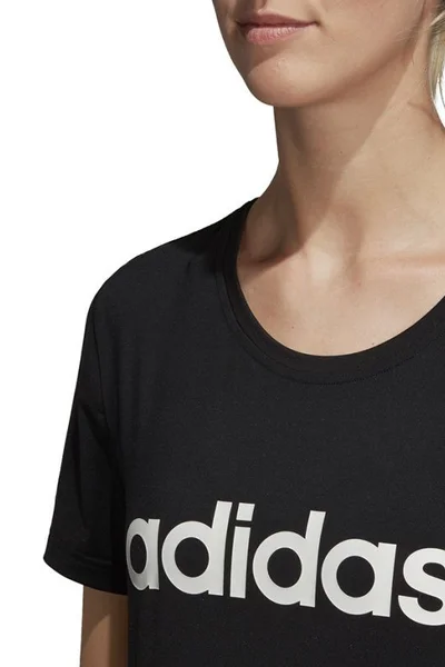 Dámské černé tričko Adidas D2M Lo Tee W DS8724