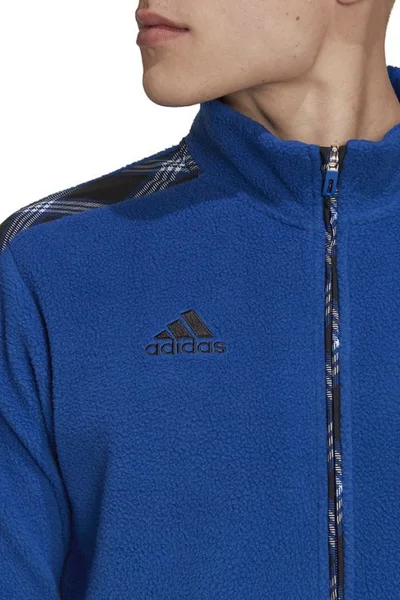 ADIDAS Fleece Winter Track pánská mikina modrá