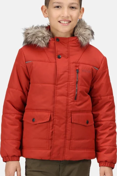 Červená dětská zimní bunda Regatta RKN106 Parvaiz K1W