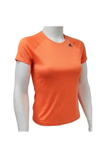 Oranžové dámské tričko Adidas D2M Tee Lose W BS1921