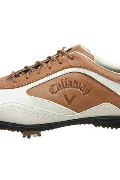 Dámská golfová obuv - Callaway ComfortDry - bílá-hnědá