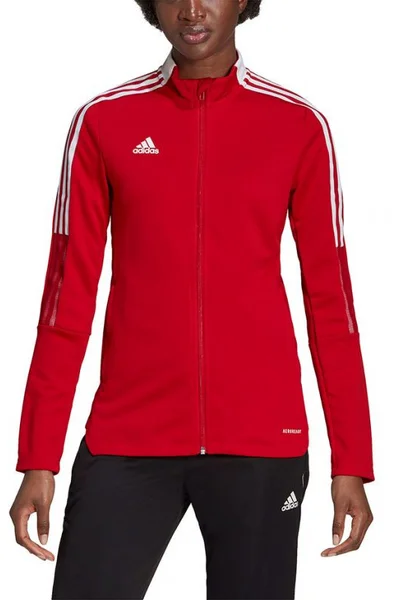 Dámská červená mikina Adidas Tiro 21 Track W GM7305