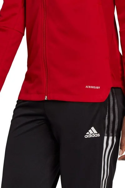 Dámská červená mikina Adidas Tiro 21 Track W GM7305